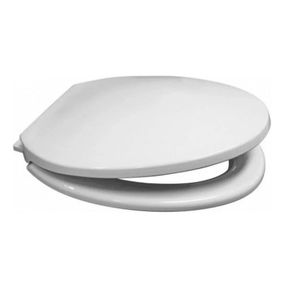 Asiento Tapa Wc Elongado Reforzado - Cierre Suave Hoffens Blanco