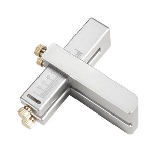 Magideal - Herramienta Para Cortar Tiras De Cuero, Accesorios Para Artesanía En Cuero, Ajustable, Fácil De Usar, Aleación, Escala Transparente, Longitud De Tira