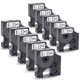 thumbnail image 1 of Cinta de etiquetas Pristar 10 unidades 9 mm x 7 m negro sobre blanco, 1 of 7