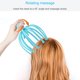 thumbnail image 5 of Masajeador de cabeza para aliviar el dolor de cabeza y el estrés del cuero cabelludo, con 18 bolas de masaje y rascador para una relajación profunda, estimula el cabello y el mango (1 unidad, azul), 5 of 7