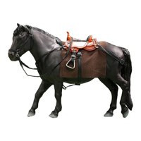 Magideal - Figuras De Caballos A Escala 1/12, Accesorio De Figura De Acción En Miniatura Realista Para Accesorios De Escena En Miniatura De Figuras De 6 Pulgadas Negro