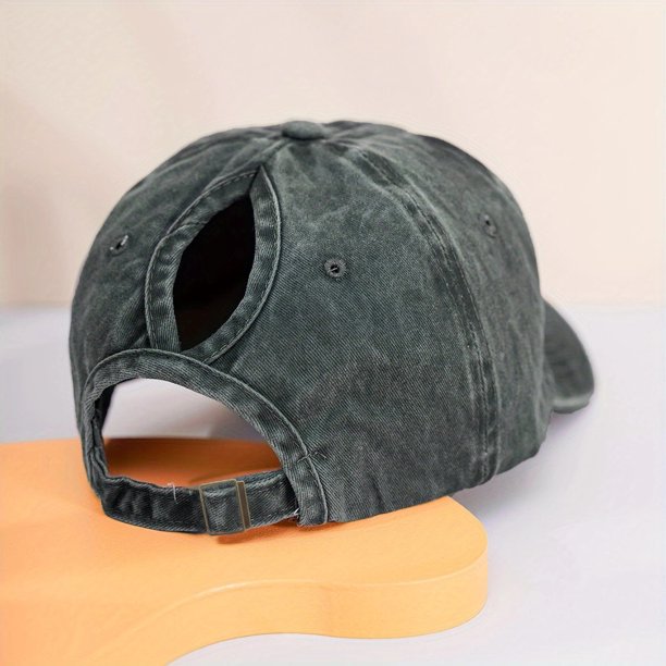 High Ponytail Baseball Cap Women Men Unisex Washed New Year Presents Christmas Valentine's Gift For Her