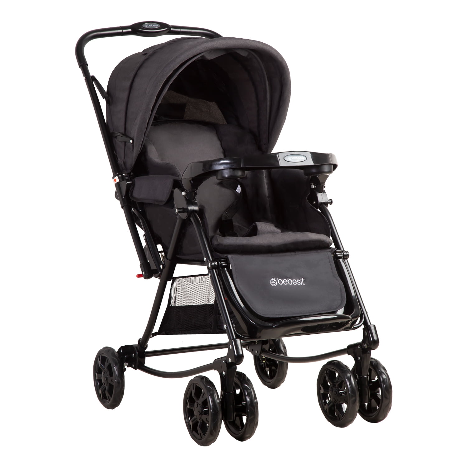 Bebesit - Coche Cuna Balancin Sx Negro Melange