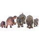 thumbnail image 2 of 5x Sólido Rhinoceros Hippo Modelo Playset Animales Figuras Juguetes de ni?os realistas, 2 of 5