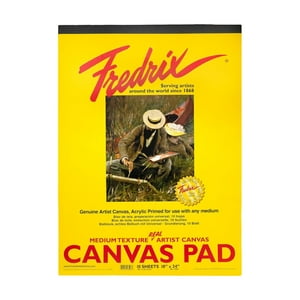 Block De Tela Blanca Fredrix Canvas Pad 10 Hojas 45X61 Cm