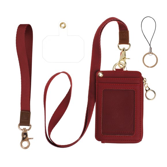 Porta Credencial MONDO DESIGNS 2‑en‑1 Borgoña