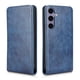 thumbnail image 1 of Funda tipo folio para Samsung Galaxy S25 con soporte magnético y protección para la cámara Azul, 1 of 6