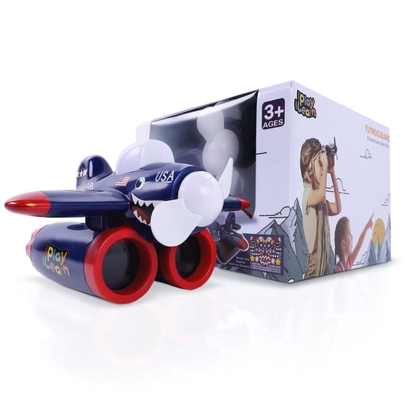 Binoculares Iplay, Flynoculars Ilearn Blue Air Fighter 4X