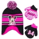 thumbnail image 1 of Conjunto De Gorro Y Manoplas De Invierno Minnie Mouse Para Niñas De 2 A 4 Años, 1 of 7