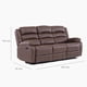 thumbnail image 3 of Sofa Reclinable 3 Cuerpos Santi Brown Con Posavasos, 3 of 6