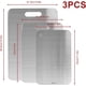 thumbnail image 4 of Juego de tablas de cortar BSDLZCH de acero inoxidable de 3 piezas para cocina, 4 of 7