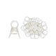 thumbnail image 2 of 100 Piezas Clips Para Plantas De Jardín Abrazaderas Para Flores Clips Para Tallos De Enredadera Para Rosas 2,0 Cm Transparente, 2 of 5