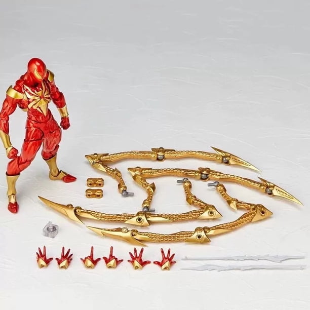 Set en caja Figura de Acción Articulada Spider-M Forma de Hierro, PVC Rojo/Negro 15 cm