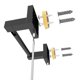 thumbnail image 5 of Portarrollos Ruacq negro mate de doble poste pivotante, 5 of 6