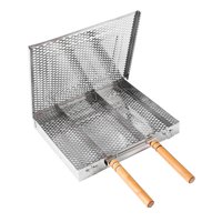 Magideal - Cesta Para Asar Pescado A La Parrilla, Cesta Para Parrilla De Barbacoa, Rejilla Para Parrilla Portátil, Red Para Cocinar Al Aire Libre, Picnic, Pollo,