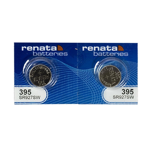 Pilas de reloj Renata 395 SR927SW, 1,55 V, óxido de plata (2 unidades)