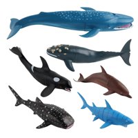 Bothyi - Modelo De Animal Marino De Plástico, Tiburón Ballena, Tiburón Tigre Para Niños En Edad Preescolar