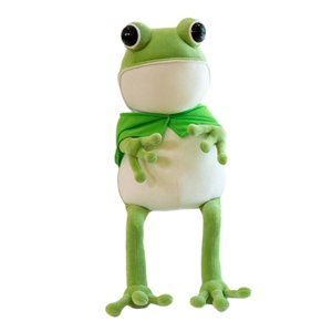 Magideal - Muñeco De Rana De Peluche Adorable Muñeco De Peluche De Rana Muñeca De Dibujos Animados Regalo De Cumpleaños Suave, Juguete De Peluche De Rana Juguete 45Cm
