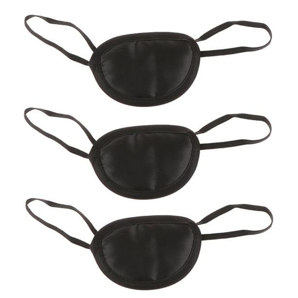 1/2/3/5pcs Pirate Eye Patch Eye Covers For Sleeping Adjustable Eye Patch Black Eye Patch Eye Patch For Strabismus