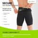 thumbnail image 4 of Pantalones cortos de compresión FlipBelt para hombre negros, talla XS, 4 of 6