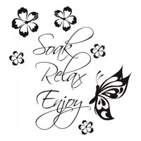 Rienda Libre Graphics - Decomural Soak Relax Enjoy Bathroom Ws-41017