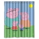 thumbnail image 1 of Cortina de ducha de Peppa Pig, juego de cortinas de baño con ganchos, tamaño 60 x 72 pulgadas, 1 of 3