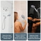thumbnail image 3 of Alcachofa de ducha BRIGHT SHOWERS con 9 ajustes de rociado con soporte portátil cromado, 3 of 7