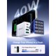 thumbnail image 2 of Cargador USB‑C Aioneus 40 W 4 puertos PD de carga rápida, 2 of 7