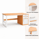 thumbnail image 5 of Escritorio Andalucía Light Wood, 5 of 6