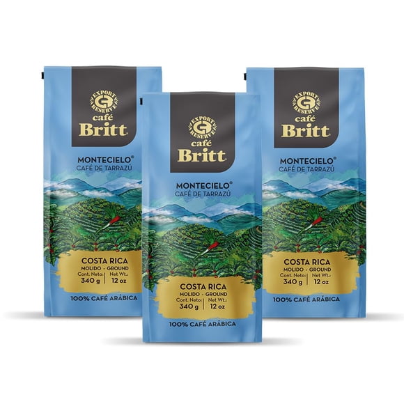 Café Molido Montecielo Tarrazú 340 G Paquete De 3