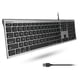 thumbnail image 1 of Teclado Macally ultradelgado USB con cable para Mac y Windows, 1 of 6