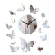 thumbnail image 1 of Reloj de pared de mariposa creativo, pegatina de pared de espejo acrílico DIY, relojes silenciosos, decoración de relojes para el hogar y la sala de e , argén Argenta1, 1 of 5