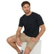 thumbnail image 1 of Polera Hombre Miniprint R-Neck Negro Corona, 1 of 5