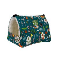 Magideal - Hamster Hammock Hamster Cave Hanging Warm Sleeping Hideout House Nest Juguetes Para Sugar Gliders Small Pets , Azul