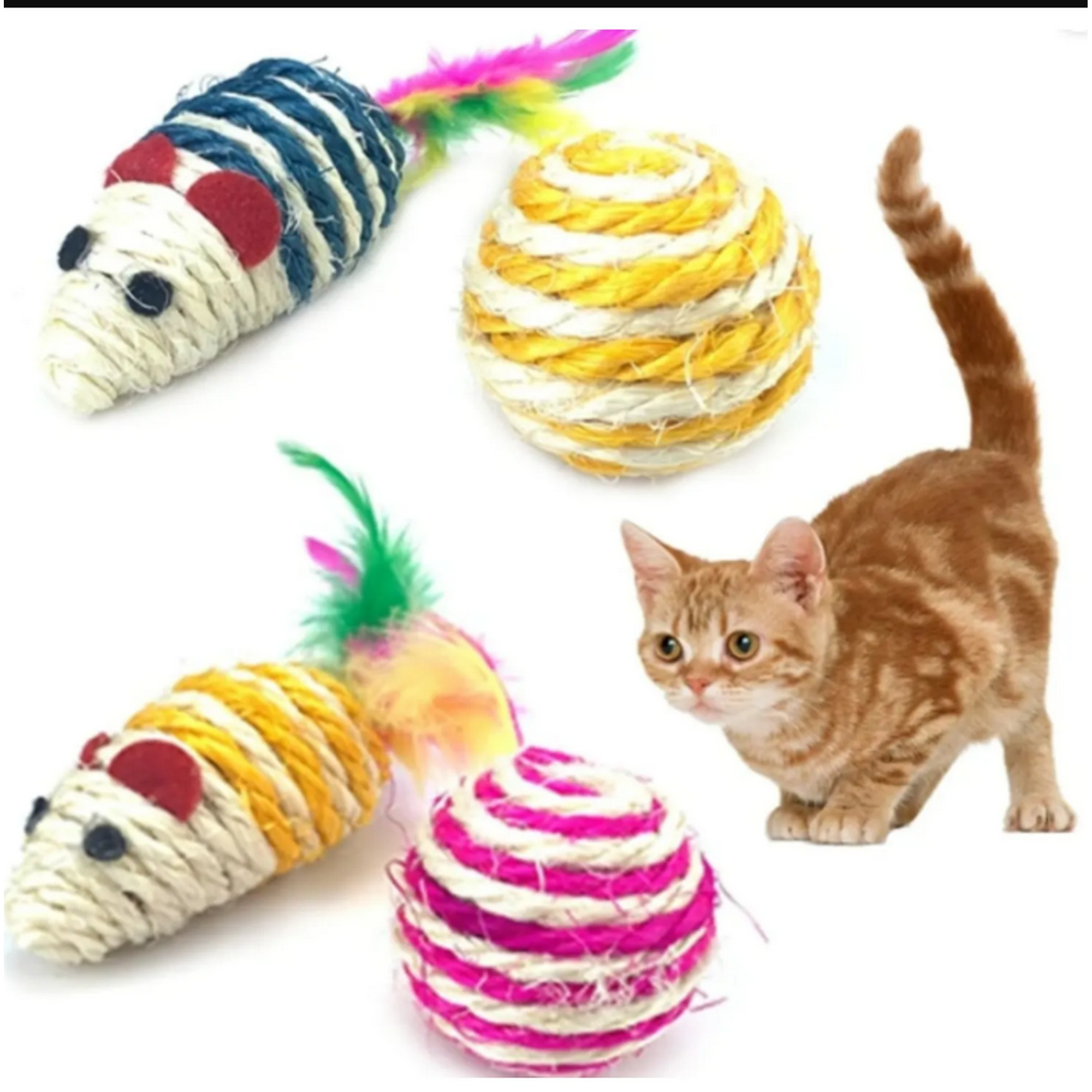 Genérico - Juguete De Gato De Sisal Para Mascotas