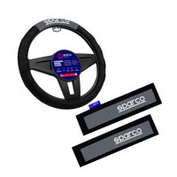Sparco - Cubre Volante + Cubre Cinturon Auto Universal Spc1111Gr