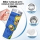 thumbnail image 5 of Johnny Test Vaso aislado de acero inoxidable con asa, diseño temático, regalo para familia, amigos y fans; incluye pajita y encaja en el portavasos estándar, 40 oz, 5 of 6