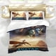 thumbnail image 5 of Avatar Película Conjunto de sábanas temático, trío de piezas, cómodo y amigable con la piel, diseño único, regalo de decoración para el hogar para familiares, amigos y fans,135cm *200cm, 5 of 6