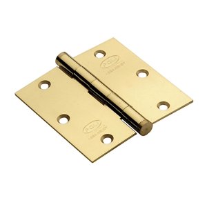 Pack 3 Bisagras De Acero Poli 3,5X3,5 Bronce Pulido