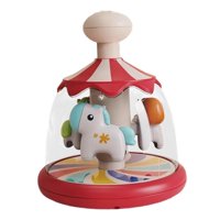 Magideal - Carrusel De Prensa Para Bebé, Juguete De Actividad Sensorial, Regalos De Cumpleaños Portátiles, Juguetes De Aprendizaje Montessori Para Niños De 0 A 1 Rojo