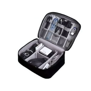 Disparo - Estuche Organizador Cables Ordenador Bolso Organizador Viaje Negro