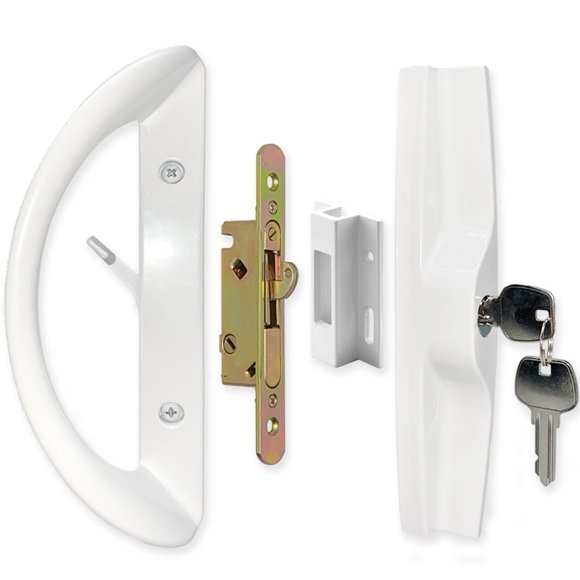 Conjunto de manijas para puerta corrediza de patio ALLYWASAI con cerradura ajustable