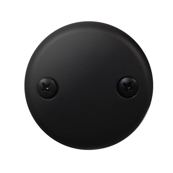 Placa frontal para rebosadero Westbrass D329-62 negro mate 8 cm