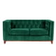 thumbnail image 3 of Sofa Roma 2 Cuerpos Tela Velvet Verde, 3 of 6