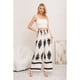 thumbnail image 1 of Pantalon Mujer Palazzo Tipo Lino Pretina Alta Elasticado Diseño 3011, 1 of 3