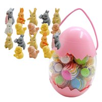 Bothyi - 18 Piezas De Huevos De Pascua Diy Craft Rabbits Happy Easter Para Regalos De Juegos De Fiesta