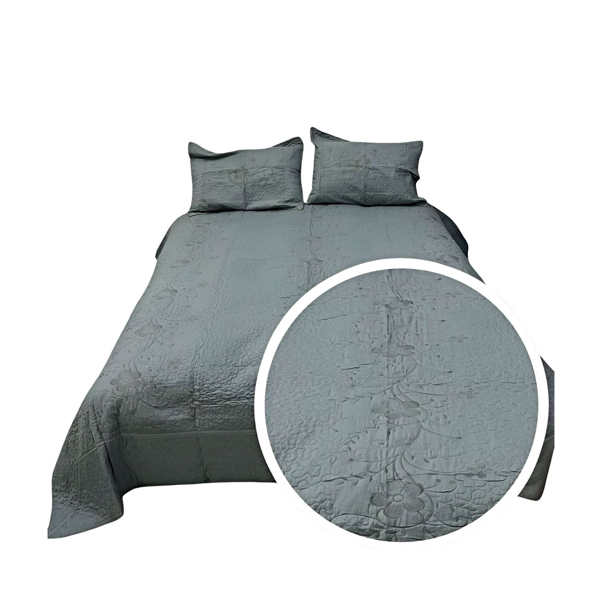 Fei Ya - Cubrecama Quilt Verano King-super King Bordado A11