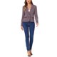thumbnail image 2 of INSPIRE CHIC Blazer de Mujer con Solapa Muesca, Mangas Largas, Botones y Rayas M Azul Marino Rosa, 2 of 6