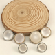 thumbnail image 3 of suxuMhao Brasieres de Costura - Botón Ojo de Gato, Plateado y Blanco 34L Botones Decorativos para Manualidades, 50 Pzas Botones de Ropa para Camisas, Abrigo, Bolsas, Proyectos de Costura DIY,, 3 of 3