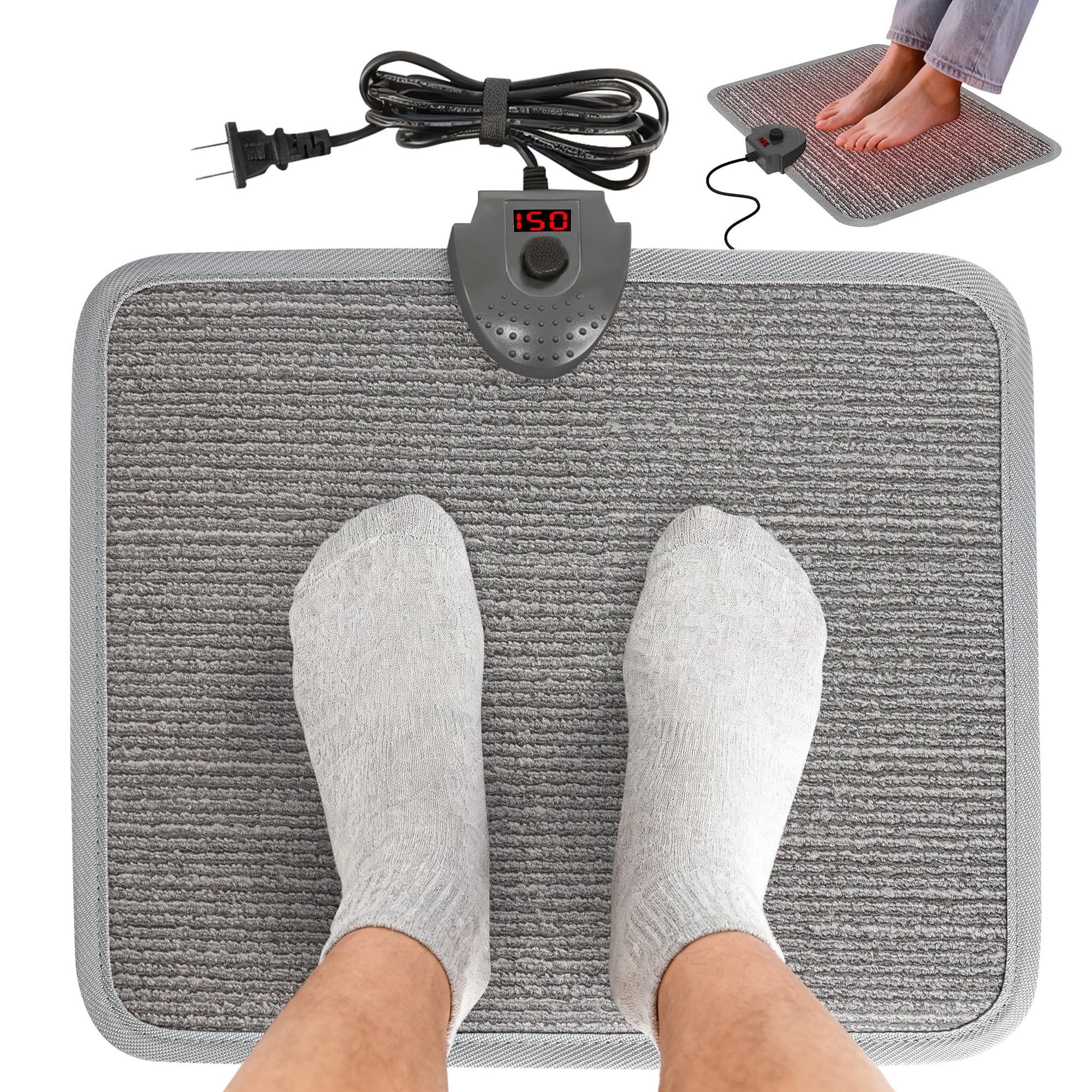 Alfombrilla Térmica Para Debajo Del Escritorio, Calentador De Pies Hodeamy, 110 V